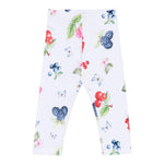 Monnalisa Leggins Tinta Unita con Stampa per Bambina 11E414 BIANCO MONNALISA 