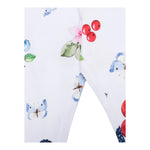 Monnalisa Leggins Tinta Unita con Stampa per Bambina 11E414 BIANCO MONNALISA 
