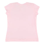 Monnalisa T-Shirt Girocollo Tinta Unita con Applicazioni per Bambina 11E628 ROSA MONNALISA 