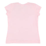 Monnalisa T-Shirt Girocollo Tinta Unita con Applicazioni per Bambina 11E628 ROSA MONNALISA 