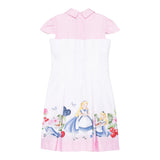 Monnalisa Abito Mezza Manica Bicolore per Bambina 11E920X BIANCO/ROSA MONNALISA 