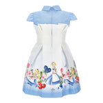 Monnalisa Abito Mezza Manica Bicolore per Bambina 11E920XX BIANCO/AZZURRO MONNALISA 