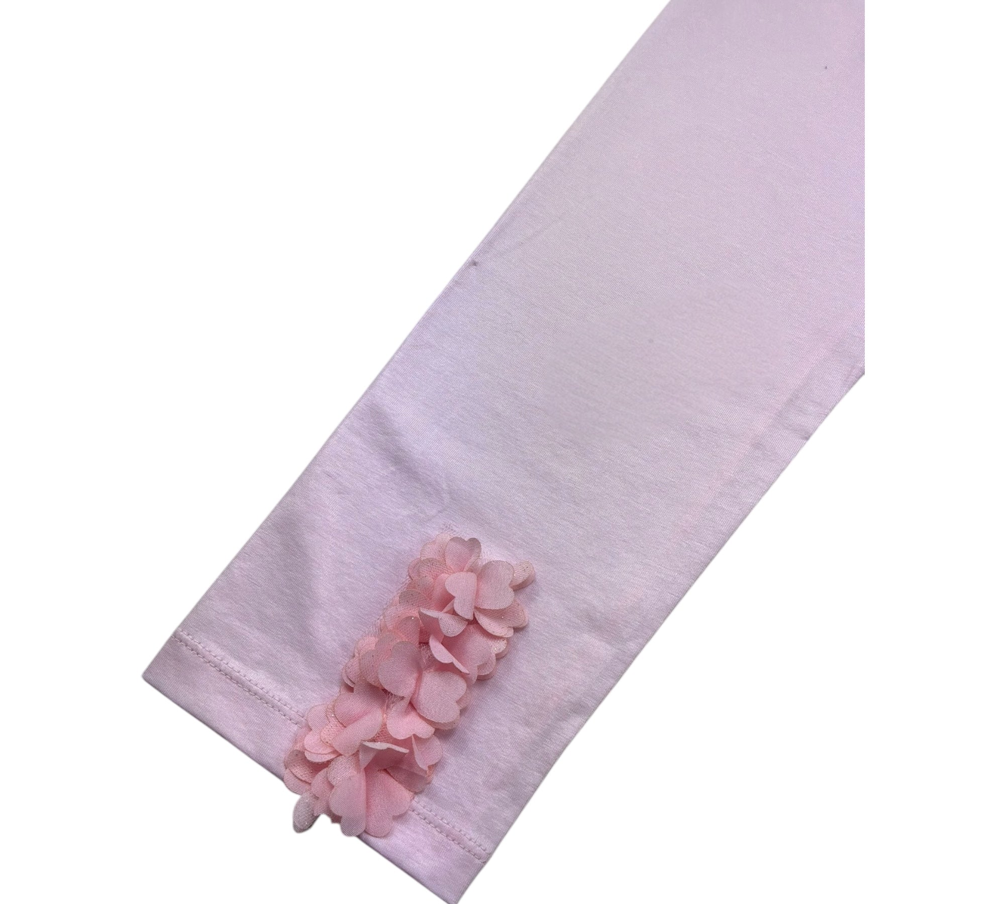 Monnalisa Leggins Tinta Unita con Applicazioni per Bambina 173414 ROSA MONNALISA 