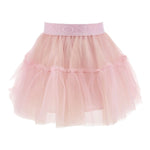 Monnalisa Gonna Tinta Unita con Tulle per Bambina 17EGON ROSA MONNALISA 