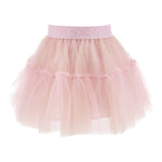 Monnalisa Gonna Tinta Unita con Tulle per Bambina 17EGONX ROSA MONNALISA 