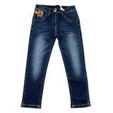 Monnalisa Jeans Tinta Unita con Girvita Regolabile per Bambina 194407R7 BLU MONNALISA 