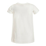 Monnalisa T-Shirt Girocollo Tinta Unita con Stampa per Bambina 199610SE PANNA MONNALISA 