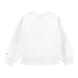Monnalisa Felpa Tinta Unita Girocollo con Stampa per Neonata 19C601N BIANCO MONNALISA 
