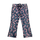 Monnalisa Jeans Tinta Unita con Stampa Barbie per Bambina 19D430 BLU MONNALISA 