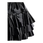 Monnalisa Gonna Tinta Unita In Ecopelle per Neonata 19D704N NERO MONNALISA 