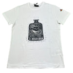 Monnalisa T-Shirt Girocollo Tinta Unita con Stampa per Bambino 253603 BIANCO MONNALISA 