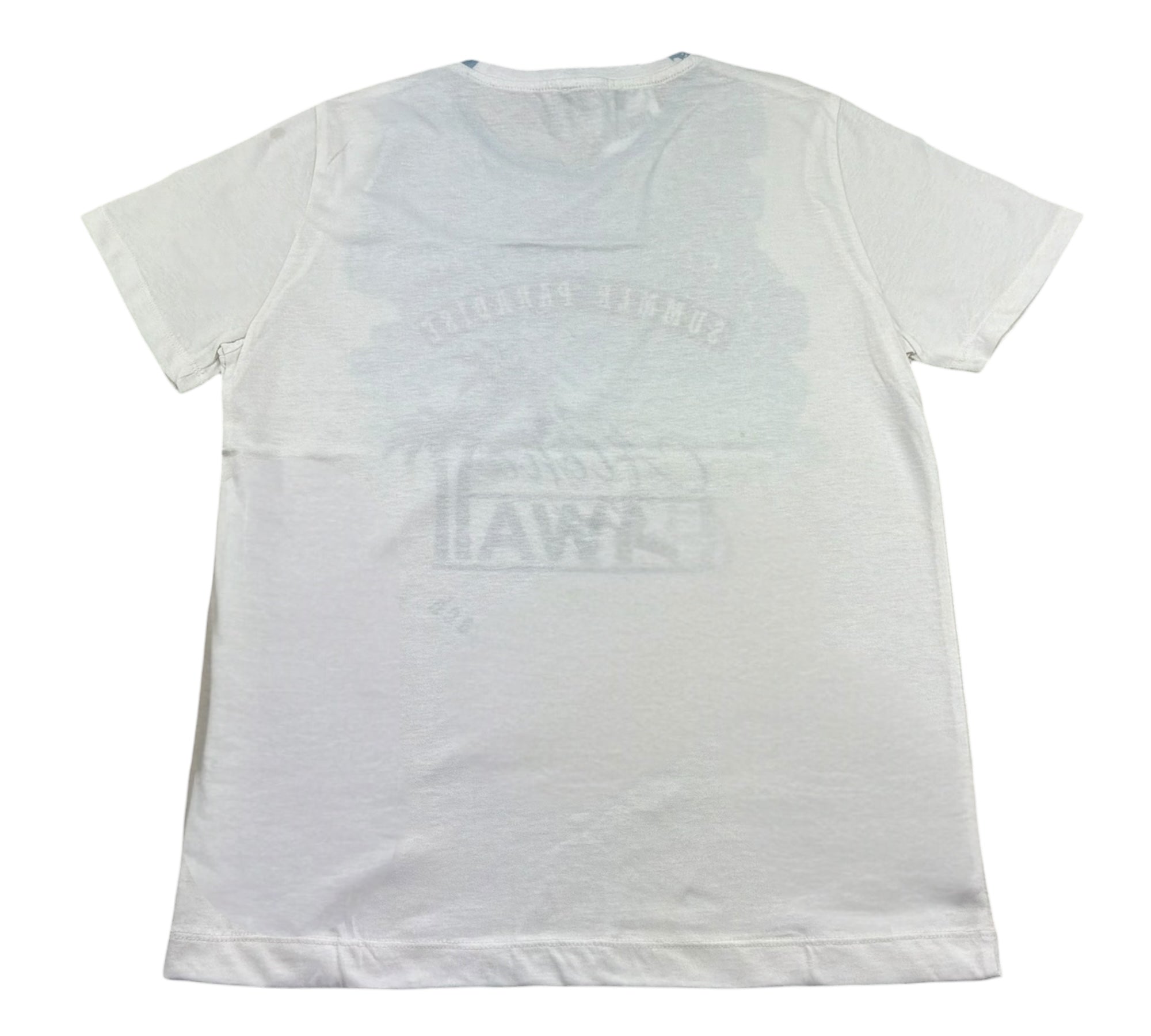 Monnalisa T-Shirt Girocollo Tinta Unita con Stampa per Bambino 253611 BIANCO MONNALISA 