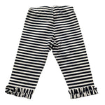 Monnalisa Leggins Fantasia A Righe per Neonata 31A414 BIANCO/BLU MONNALISA 