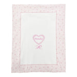 Monnalisa Coperta Tinta Unita con Stampa per Neonata 35D002 BIANCO MONNALISA 
