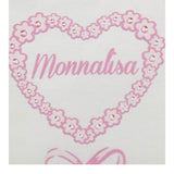 Monnalisa Coperta Tinta Unita con Stampa per Neonata 35D002 BIANCO MONNALISA 