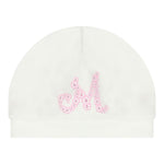 Monnalisa Set Tutina-Cappello Tinta Unita con Stampa per Neonata 35D502 PANNA MONNALISA 
