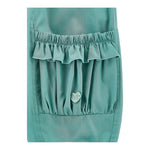 Monnalisa Pantalone Tinta Unita con Elastico In Vita per Neonata 37E402 VERDE MONNALISA 