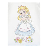 Monnalisa Abito Mezza Manica Tinta Unita con Gonna Tulle per Neonata 39E905 BIANCO/AZZURRO MONNALISA 