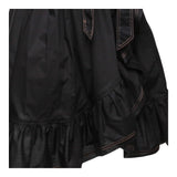Monnalisa Abito Tinta Unita con Cuciture In Contrasto per Bambina 417907 NERO MONNALISA 