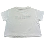 Monnalisa T-Shirt Girocollo Tinta Unita con Stampa  per Bambina 419606 BIANCO MONNALISA 