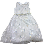 Monnalisa Abito Cerimonia Tinta Unita con Brillantini E Ricami per Bambina 711916 PANNA MONNALISA 