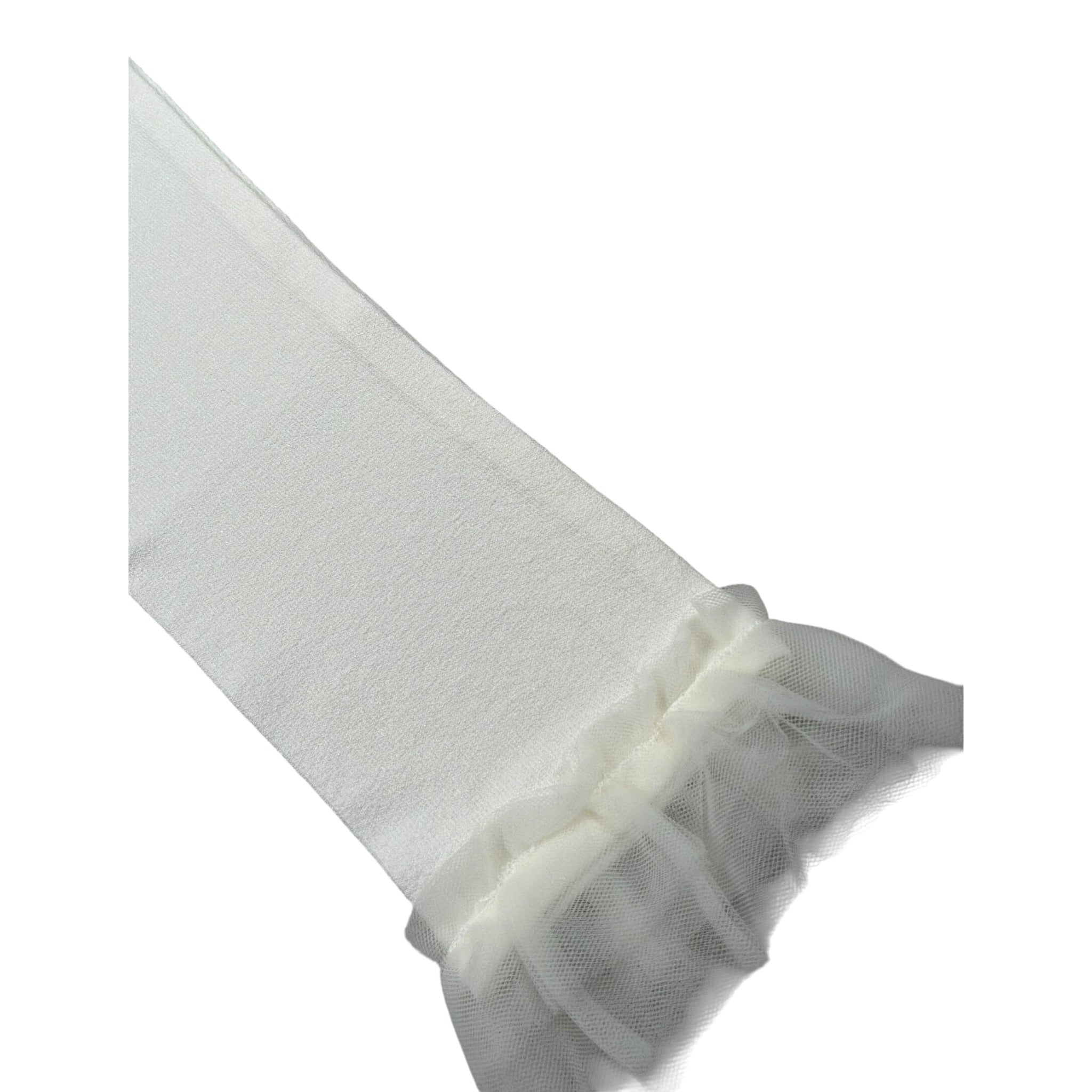 Monnalisa Coprispalle Tinta Unita con Tulle per Bambina 715800A1 PANNA MONNALISA 