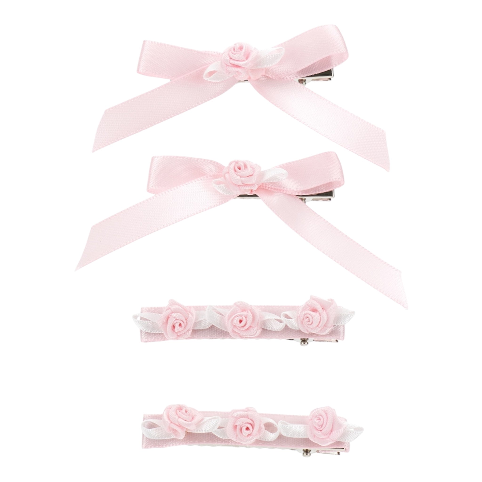 Monnalisa Set 4 Fermagli per Bambina 73E000 ROSA MONNALISA 