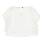 Monnalisa Camicia Mezza Manica Tinta Unita per Bambina 79E610X BIANCO MONNALISA 