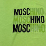 Moschino T-Shirt Girocollo Tinta Unita con Stampa per Bambino H5M05G VERDE MOSCHINO 