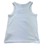 Moschino Canotta Tinta Unita con Stampa per Bambina HAM06M BIANCO MOSCHINO 