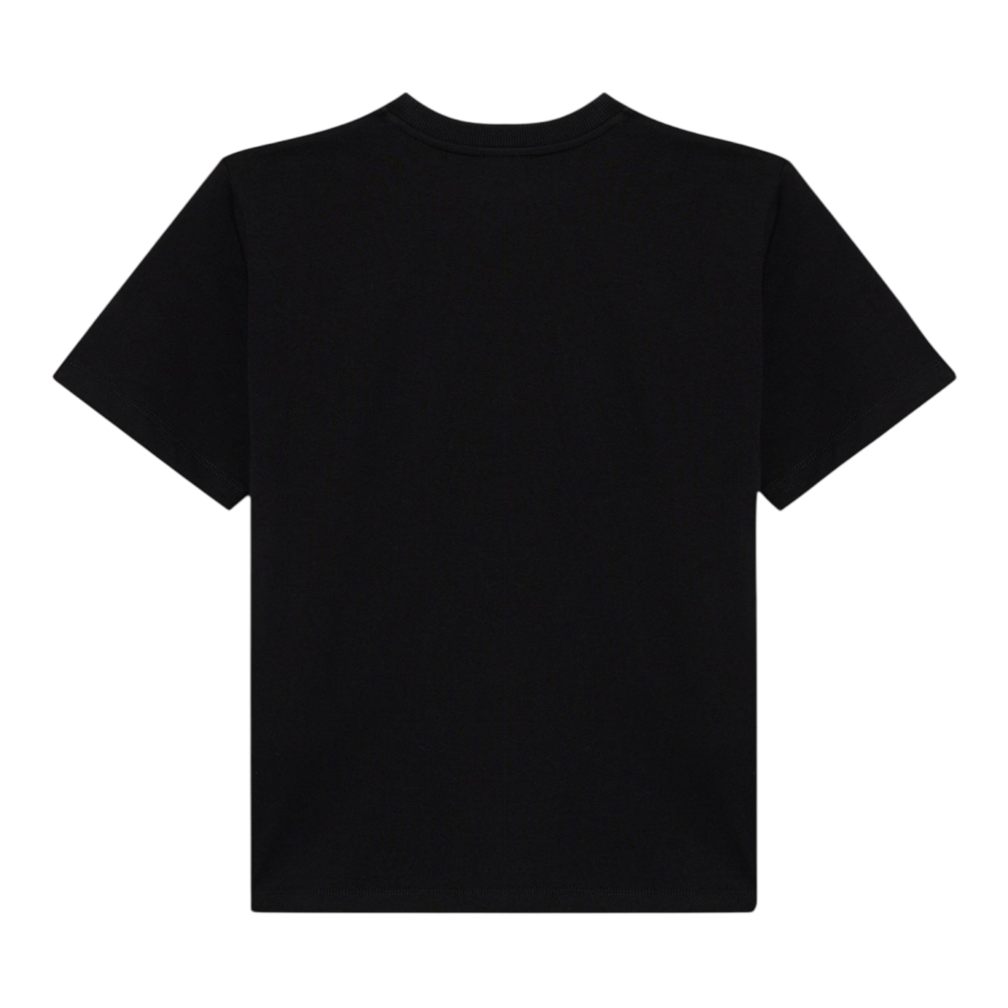 Moschino T-Shirt Tinta Unita con Stampa per Bambina HAM06R NERO MOSCHINO 