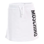 Moschino Gonna Tinta Unita con Stampa Logo per Bambina HDJ03S BIANCO MOSCHINO 