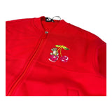 Moschino Completo 2 Pezzi Felpa-Pantalone Tinta Unita per Bambina HDK038 ROSSO MOSCHINO 