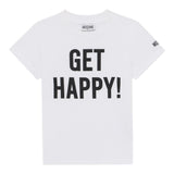 Moschino T-Shirt Girocollo Tinta Unita con Stampe per Bambino HDM06U BIANCO MOSCHINO 