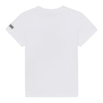 Moschino T-Shirt Girocollo Tinta Unita con Stampe per Bambino HDM06U BIANCO MOSCHINO 