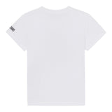 Moschino T-Shirt Girocollo Tinta Unita con Stampe per Bambino HDM06U BIANCO MOSCHINO 