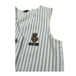 Moschino Gilet Tinta Unita Fantasia A Righe per Bambino HDN001 BIANCO MOSCHINO 