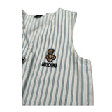 Moschino Gilet Tinta Unita Fantasia A Righe per Bambino HDN001 BIANCO MOSCHINO 