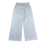 Moschino Pantalone Tinta Unita Modello A Palazzo per Bambina HDP070 BIANCO MOSCHINO 