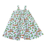 Moschino Abito Tinta Unita con Fantasia per Bambina HDV0HF BIANCO MOSCHINO 