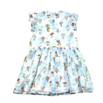 Moschino Abito Tinta Unita con Stampa per Bambina HDV0HH AZZURRO MOSCHINO 