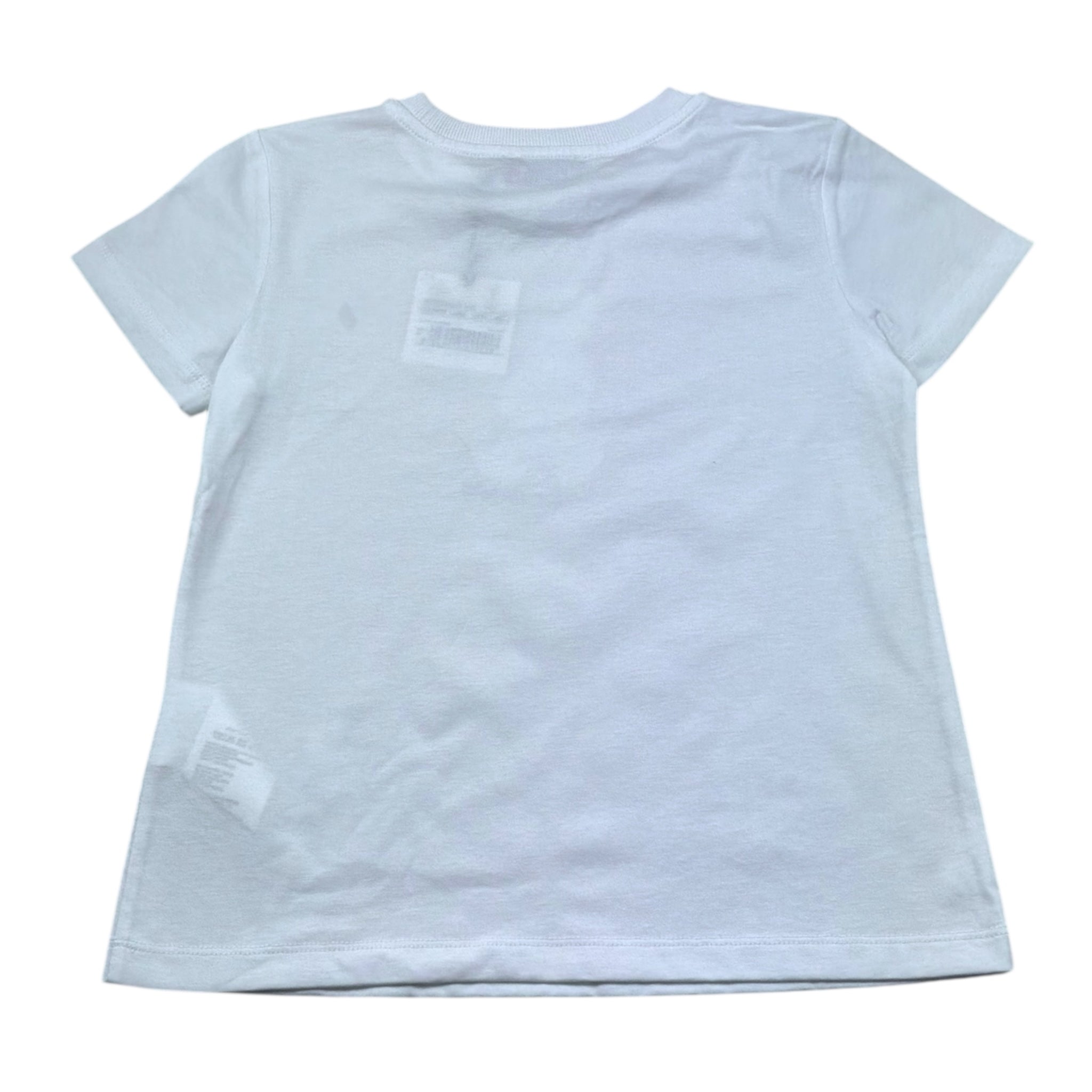 Moschino T-Shirt Girocollo Tinta Unita con Stampa per Bambina HGM06K BIANCO MOSCHINO 