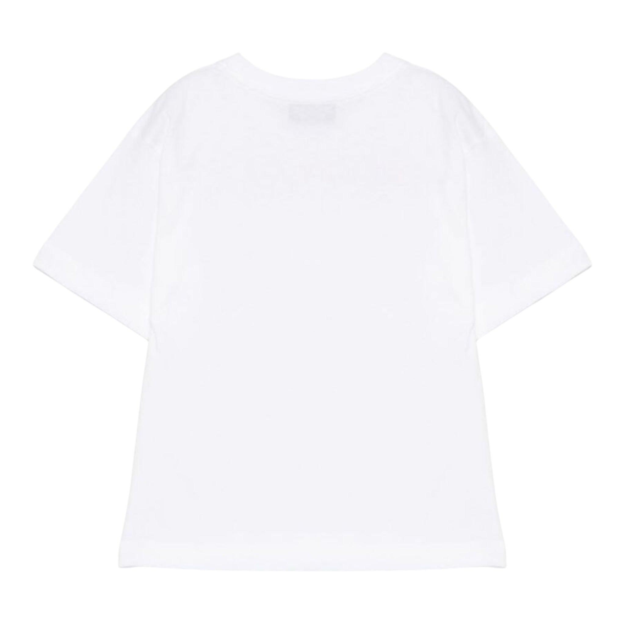 Moschino T-Shirt Girocollo Tinta Unita con Stampa per Bambino HPM050 BIANCO MOSCHINO 