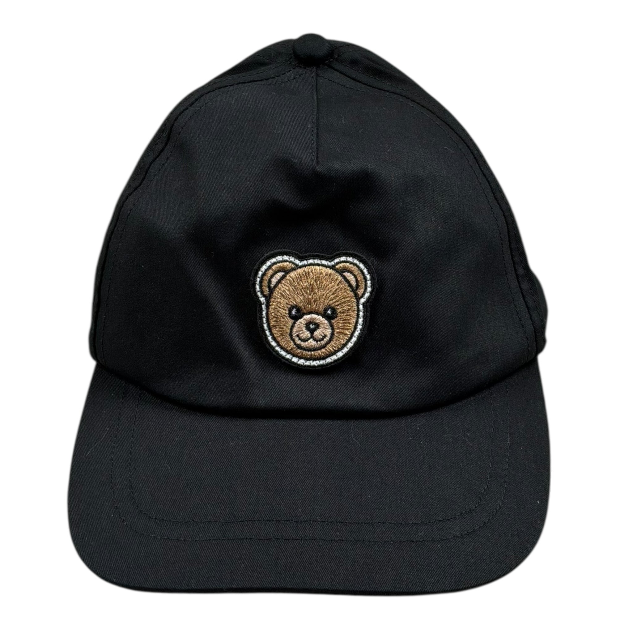 Moschino Cappello Modello Berretto Tinta Unita con Stampa per Bambino HPX002 NERO MOSCHINO 