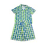 Moschino Completo 2 Pezzi Camicia-Bermuda Bicolore per Bambino HUG00V VERDE MOSCHINO 
