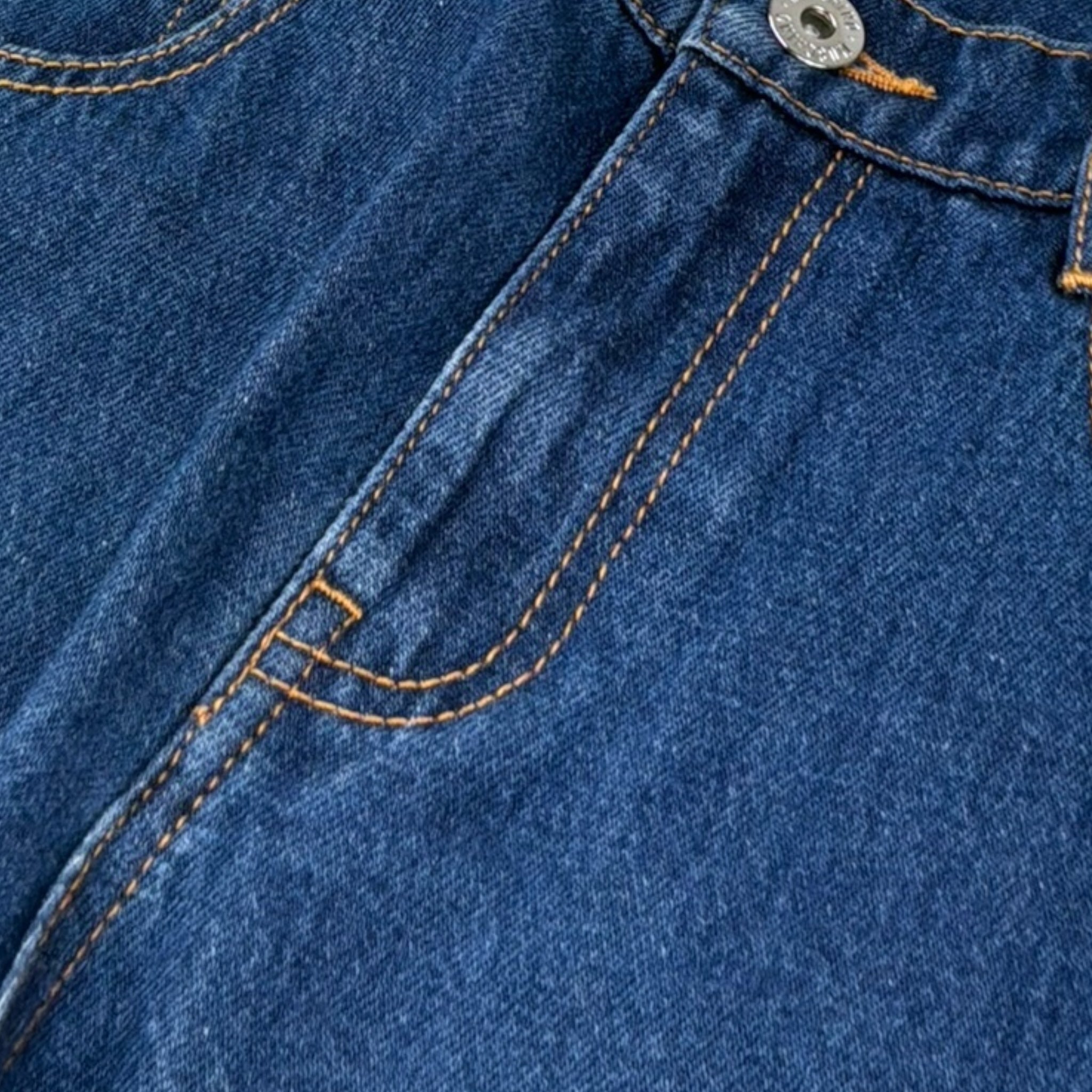Moschino Jeans Tinta Unita Modello A Palazzo per Bambina HUP08V BLU MOSCHINO 
