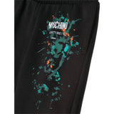 Moschino Bermuda tinta unita con Elastico In Vita Nero per Bambino HUQ01U NERO MOSCHINO 