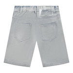 Moschino Bermuda In Denim Tinta Unita per Bambino HUQ01Y AZZURRO MOSCHINO 