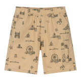 Moschino Bermuda Tinta Unita con Stampa per Bambino HUQ024 BEIGE MOSCHINO 