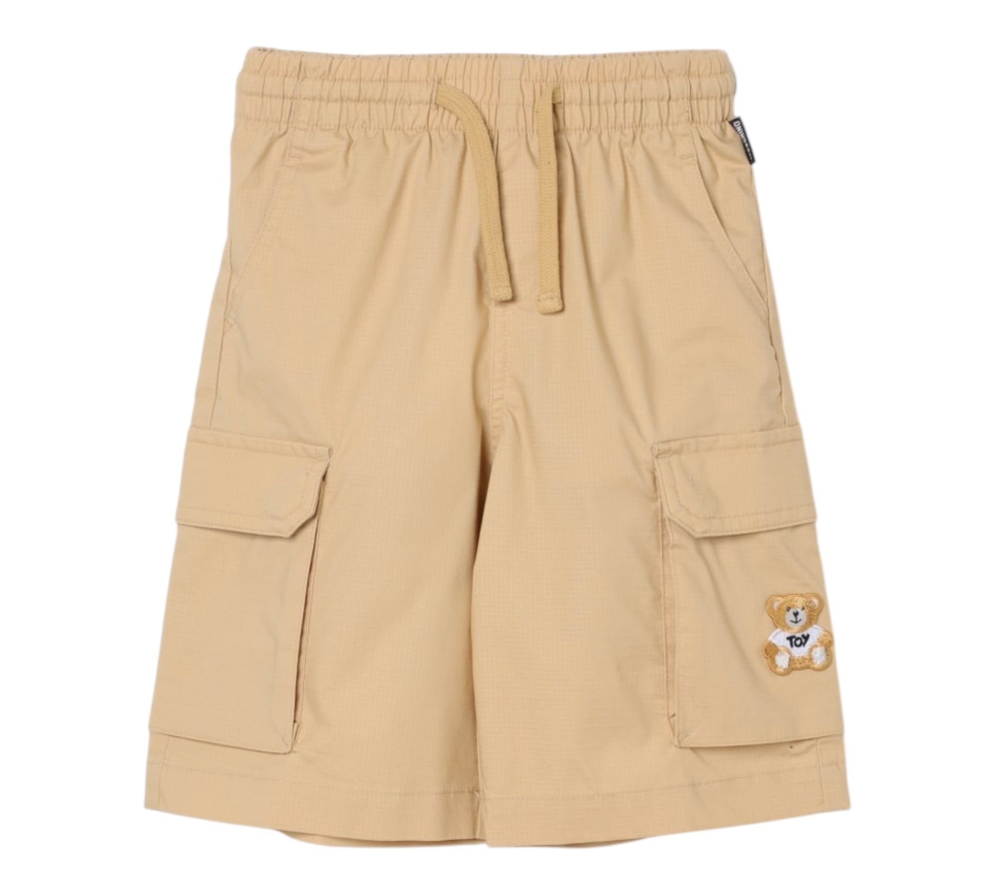 Moschino Bermuda Tinta Unita con Elastico In Vita per Bambino HUQ027 CAMMELLO MOSCHINO 